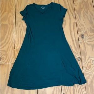 Hunter green skater dress.